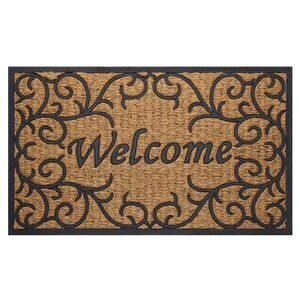 Coco Mat, 18" L x 30" W, Rectangle, Vines